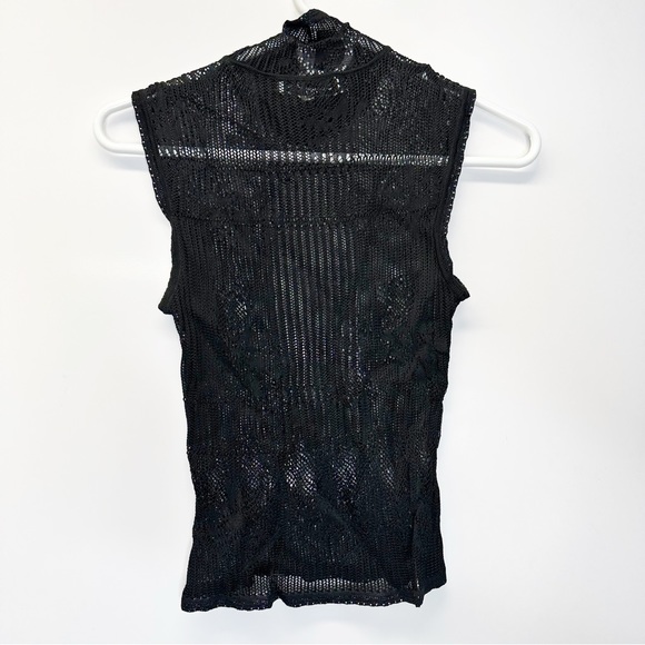 Christian Dior Boutique Set Black Cardigan Sleeveless Turtleneck cowl top Size 8 - Picture 11 of 16